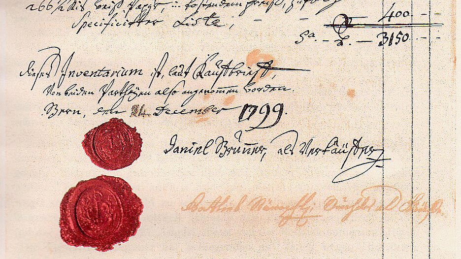 Am 9. Juli 1799 wurde Gottlieb Stämpfli zum obrigkeitlichen Buchdrucker gewählt. Mit seiner Unterschrift übernahm er gegen Ende des Jahres auch das Inventar der Hochobrigkeitlichen Druckerei.